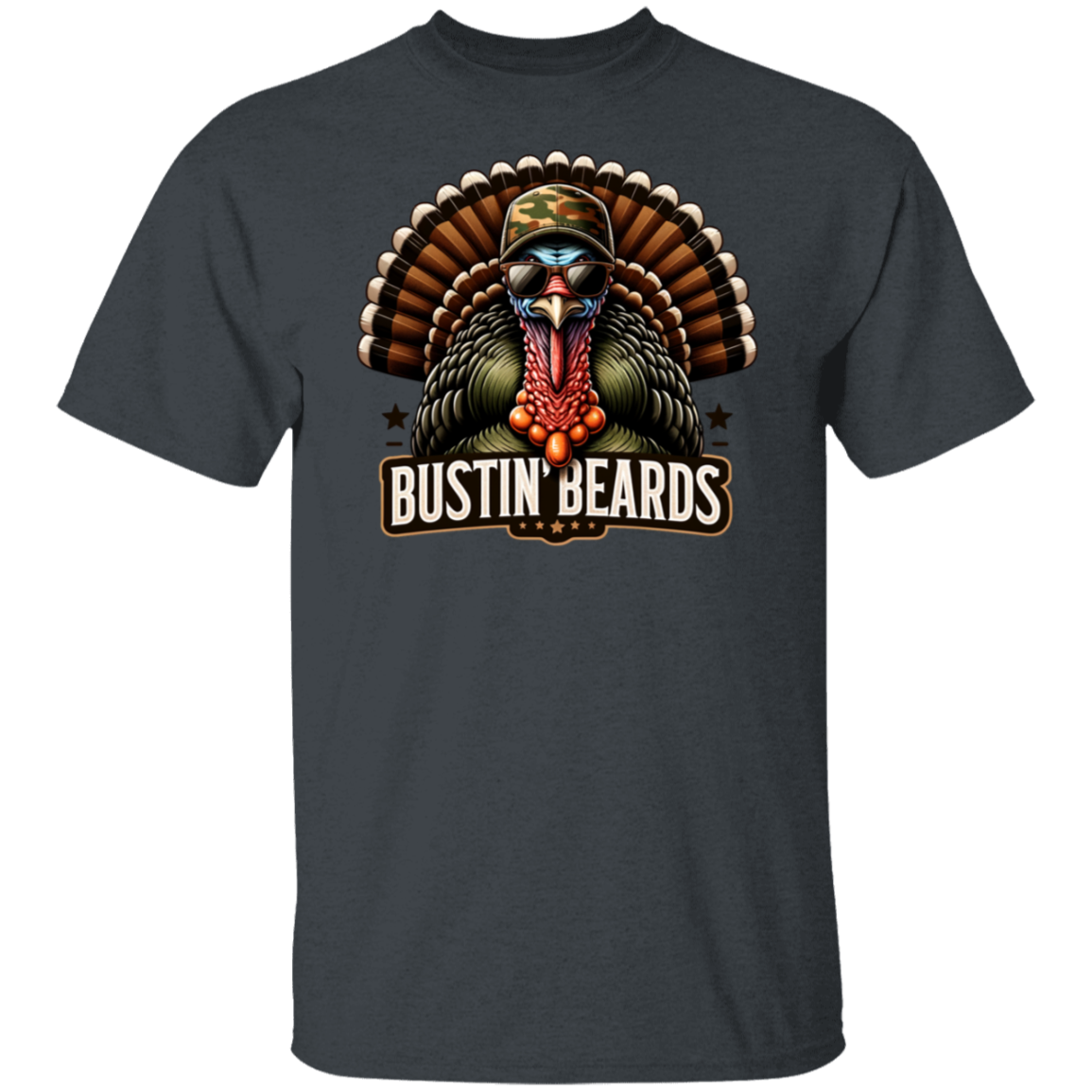 Bustin' Beards Turkey Hunting T Shirt