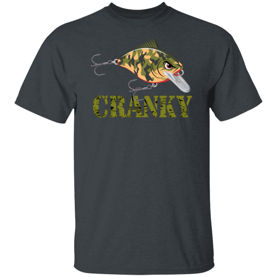 Cranky Camo Crankbait Fishing T Shirt