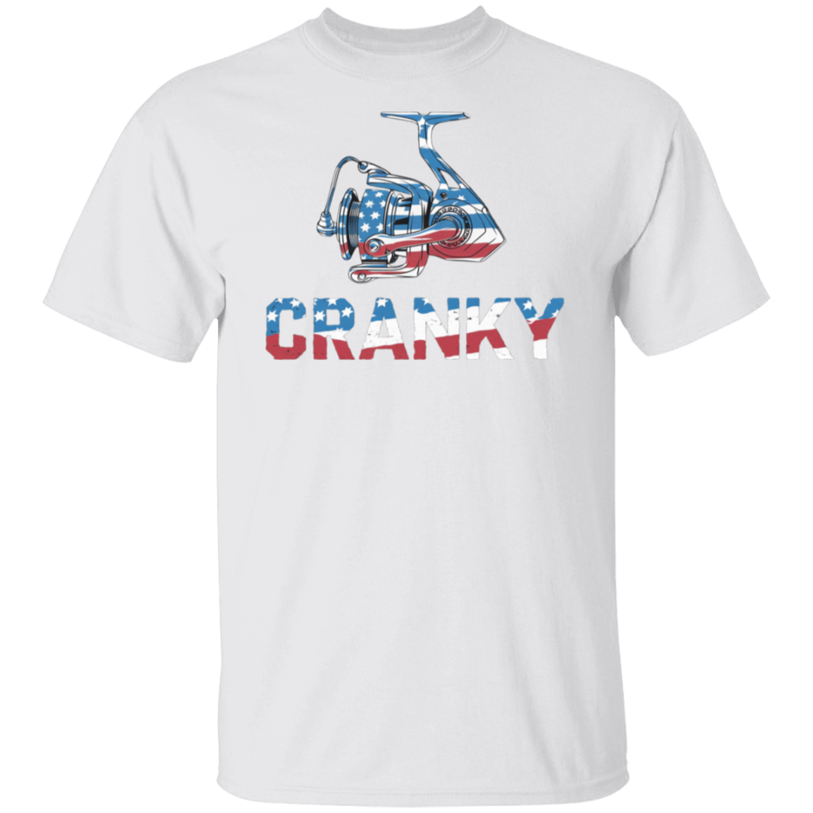 Cranky USA Fishing Reel Fishing T Shirt