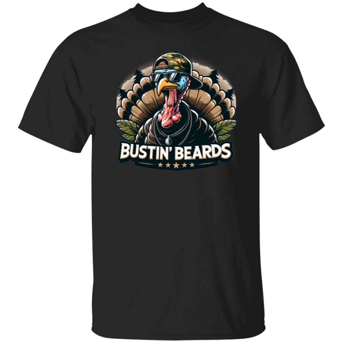 Bustin' Beards Turkey Hunting T Shirt