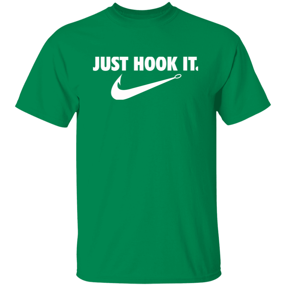 Just Hook It Fishing T Shirt (White Text)