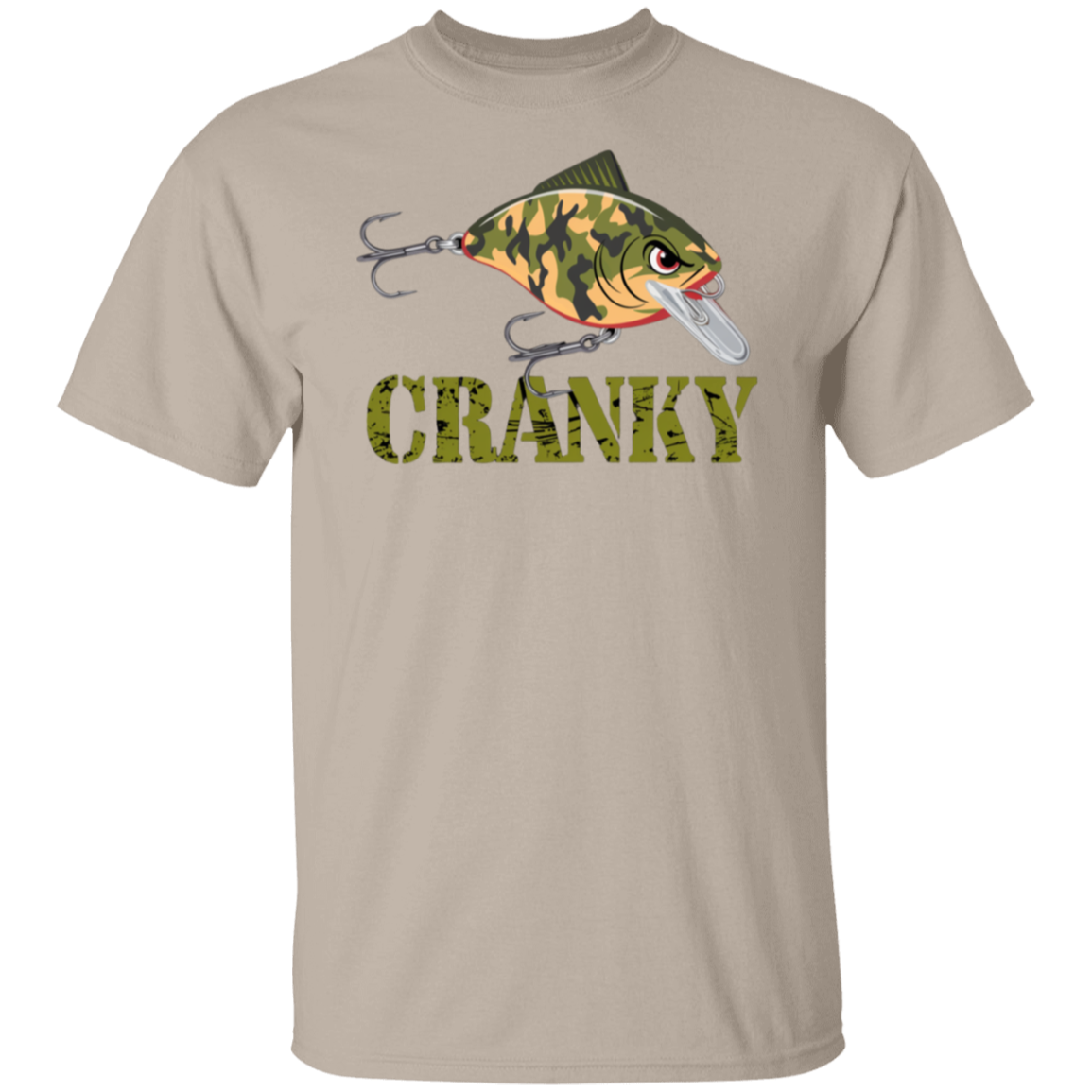 Cranky Camo Crankbait Fishing T Shirt