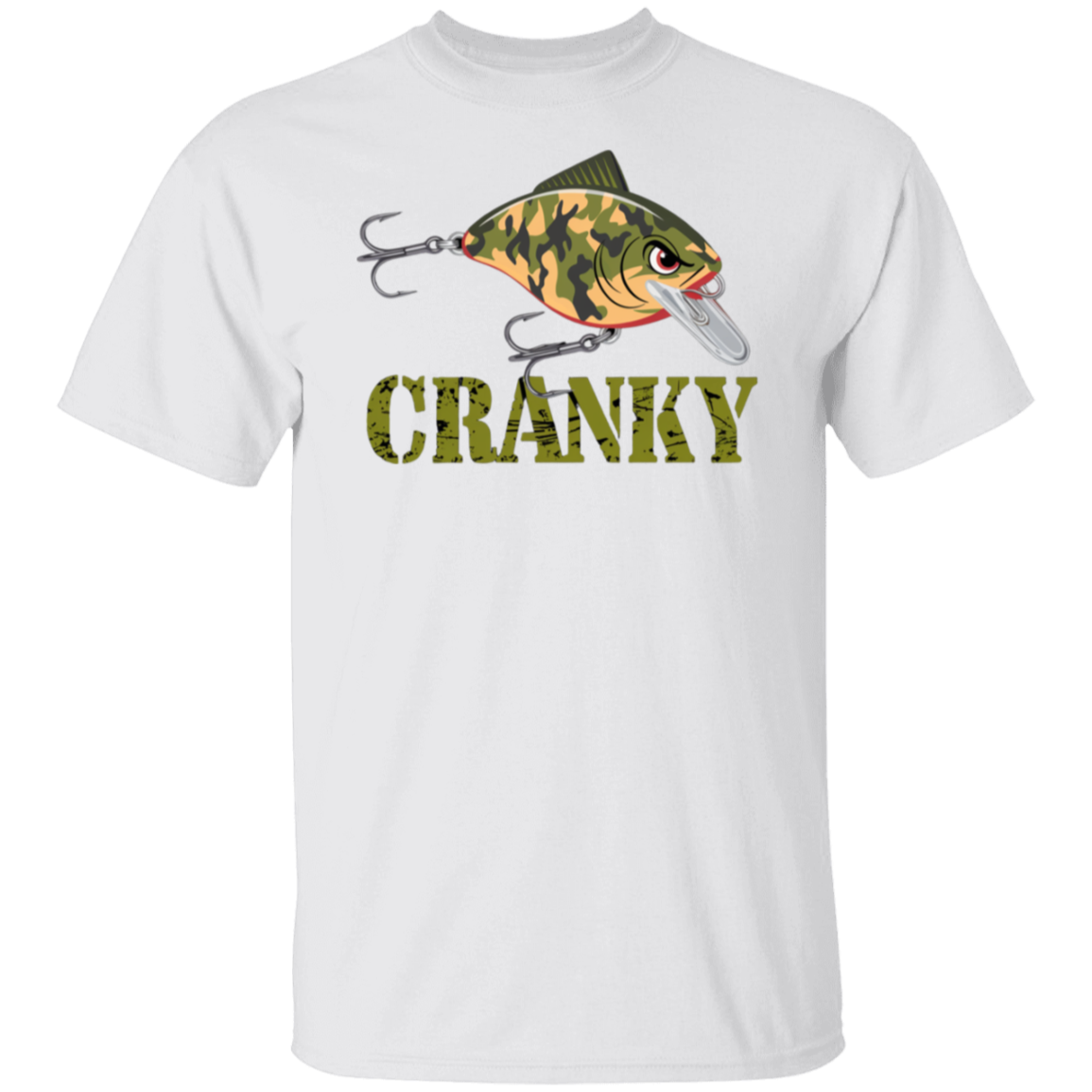 Cranky Camo Crankbait Fishing T Shirt