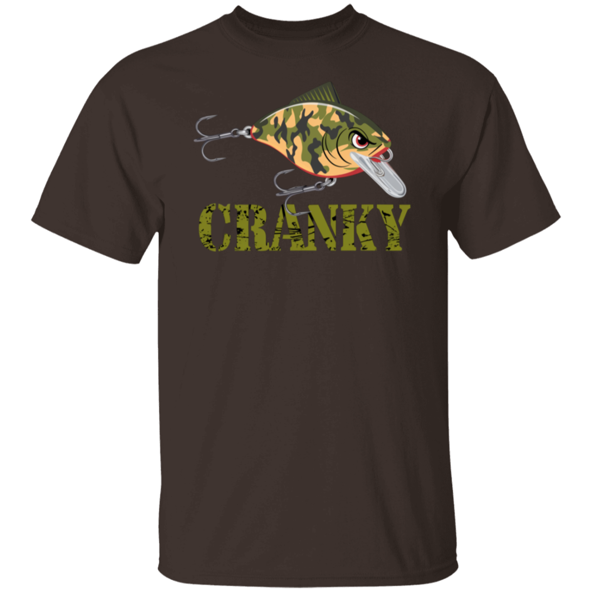 Cranky Camo Crankbait Fishing T Shirt