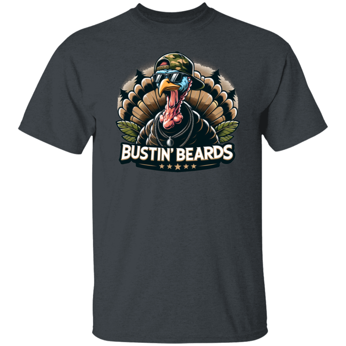 Bustin' Beards Turkey Hunting T Shirt