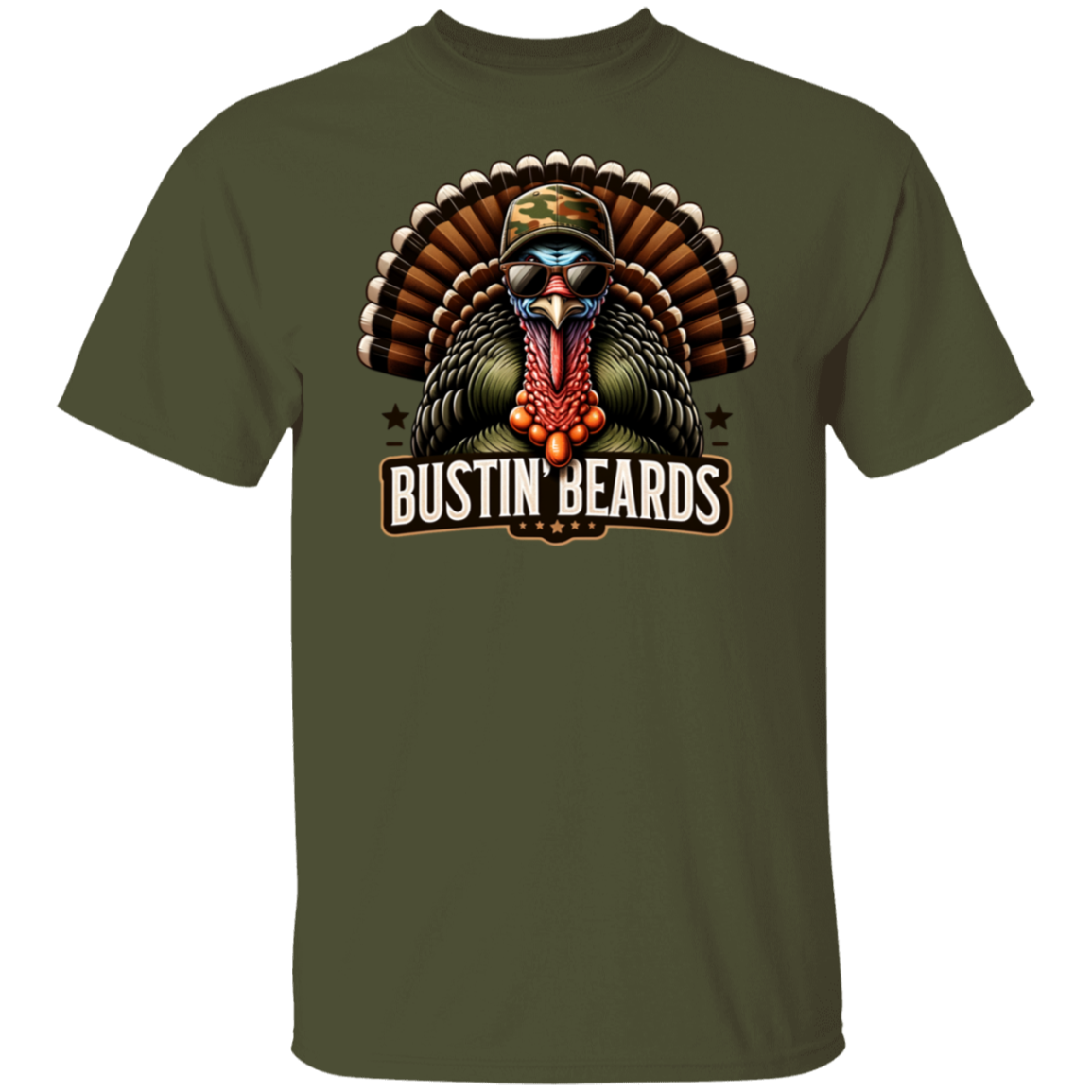 Bustin' Beards Turkey Hunting T Shirt