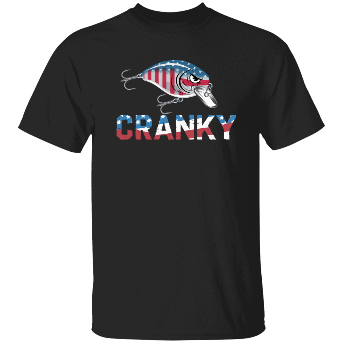 Cranky USA Crankbait Fishing T Shirt