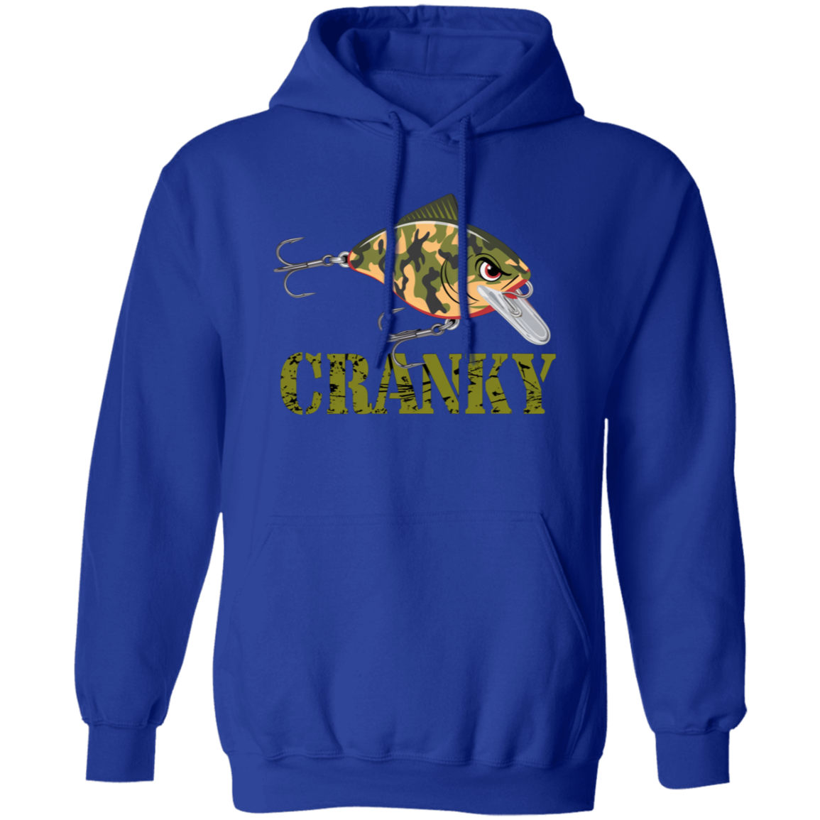 Cranky Camo Crankbait Fishing Hoodie