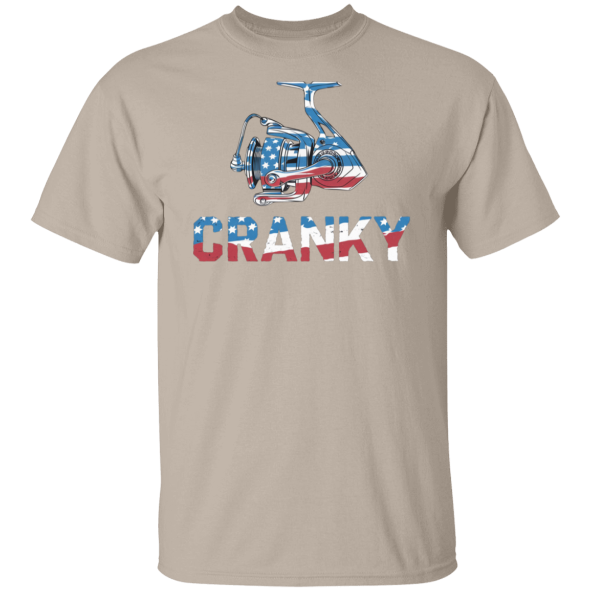 Cranky USA Fishing Reel Fishing T Shirt