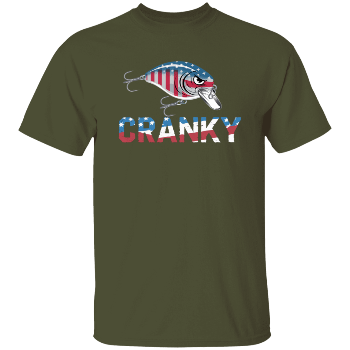 Cranky USA Crankbait Fishing T Shirt