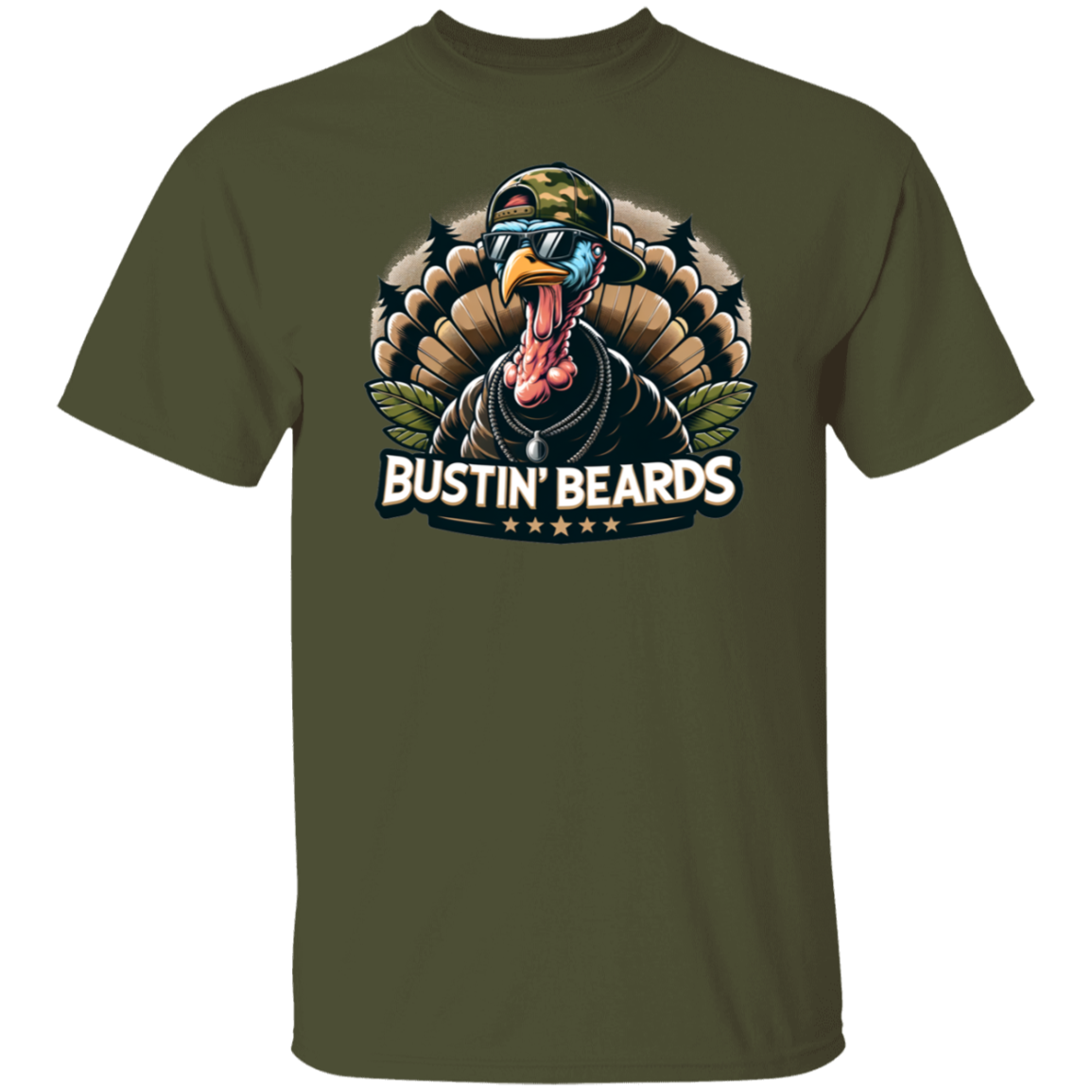 Bustin' Beards Turkey Hunting T Shirt