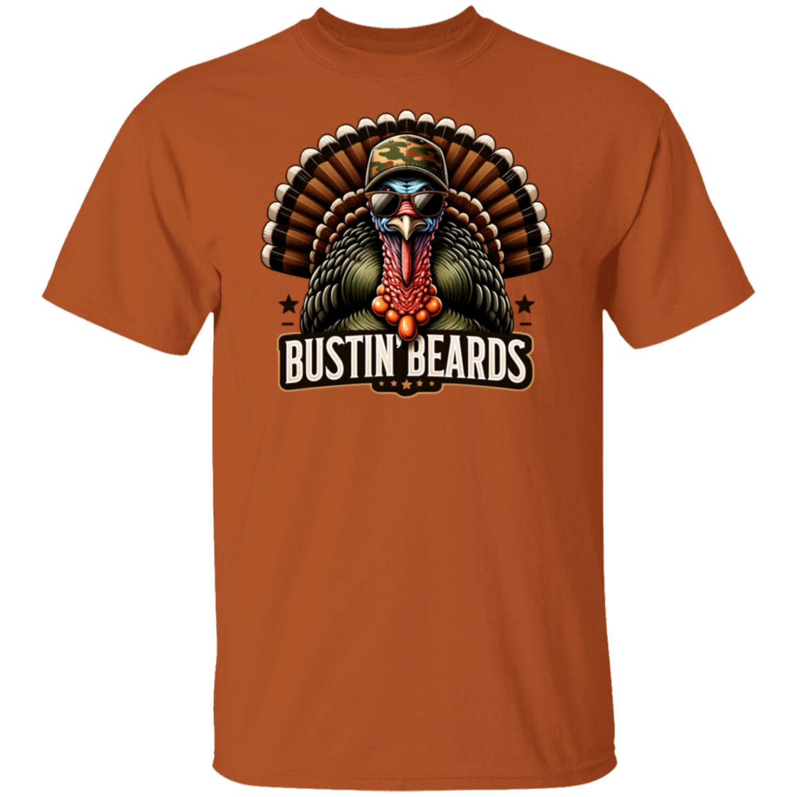 Bustin' Beards Turkey Hunting T Shirt