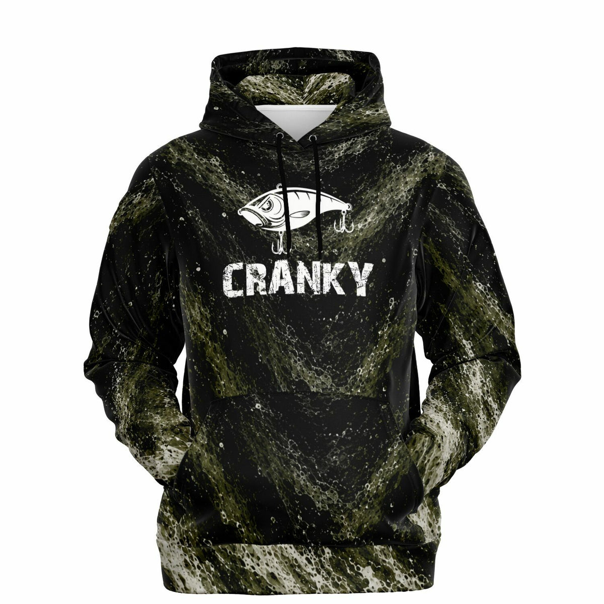 Cranky Coldwater Fishing Hoodie- Midnight Moss