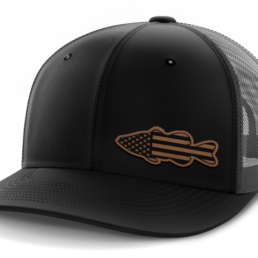 Bass Flag, Leather Patch Hat