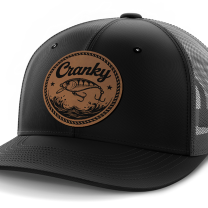 Cranky, Crankbait (round), Leather Patch Hat