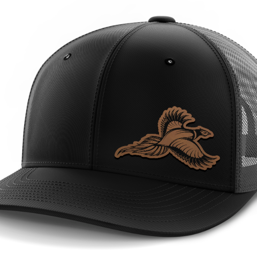 Pheasant Hunting, Leather Patch Hat