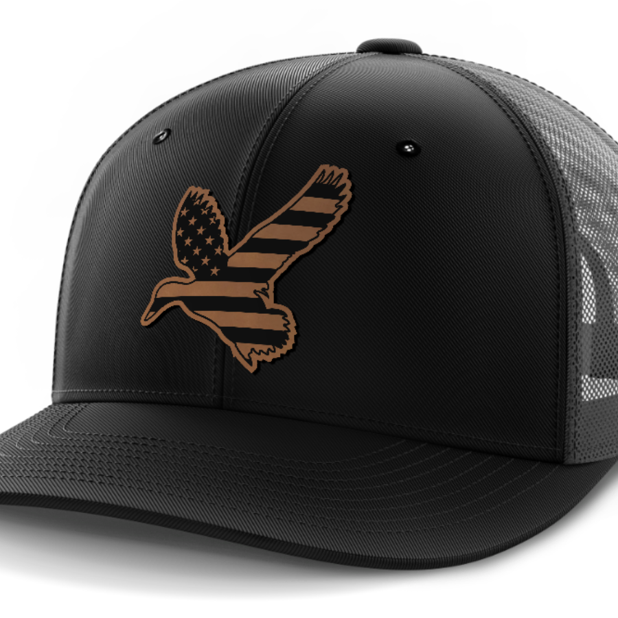 Duck Flag, Duck Hunting, Leather Patch Hat