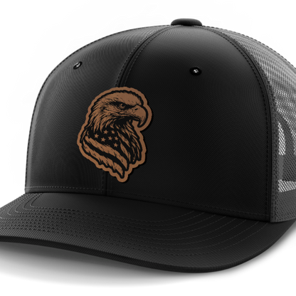 Eagle Flag, Leather Patch Hat