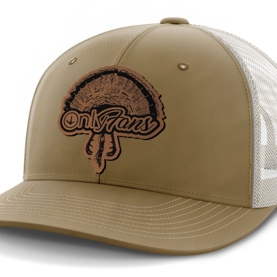 Only Fans, Turkey Hunting, Leather Patch Hat