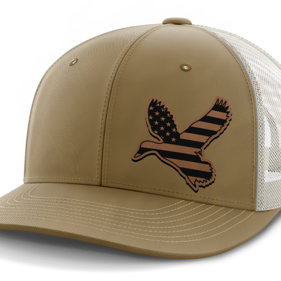 Duck Flag (left), Duck Hunting, Leather Patch Hat