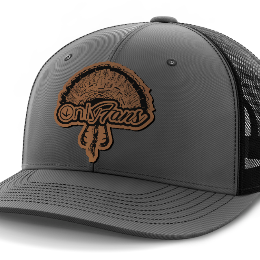 Only Fans, Turkey Hunting, Leather Patch Hat