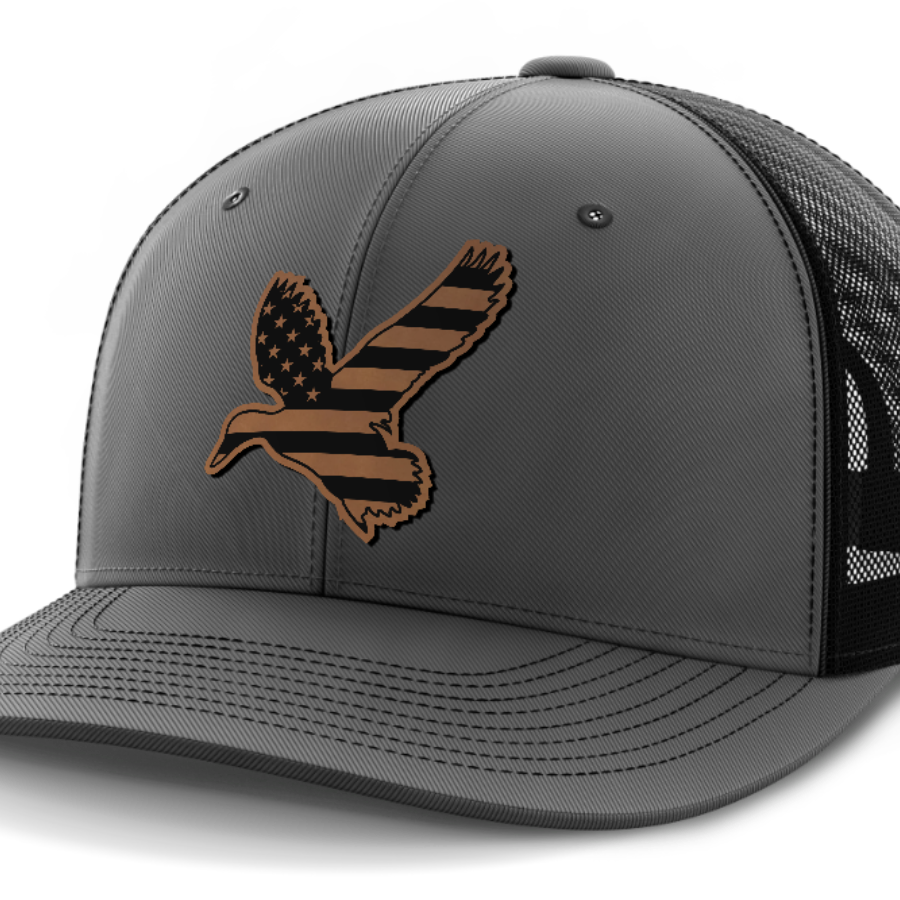 Duck Flag, Duck Hunting, Leather Patch Hat