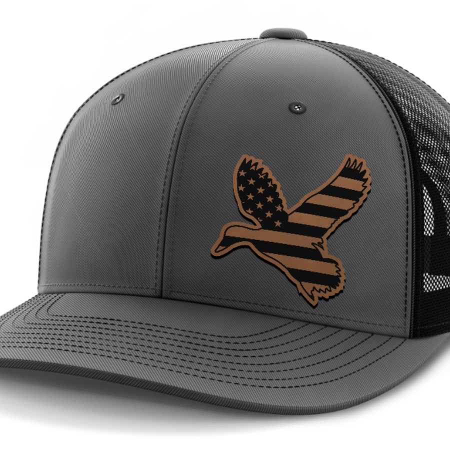 Duck Flag (left), Duck Hunting, Leather Patch Hat
