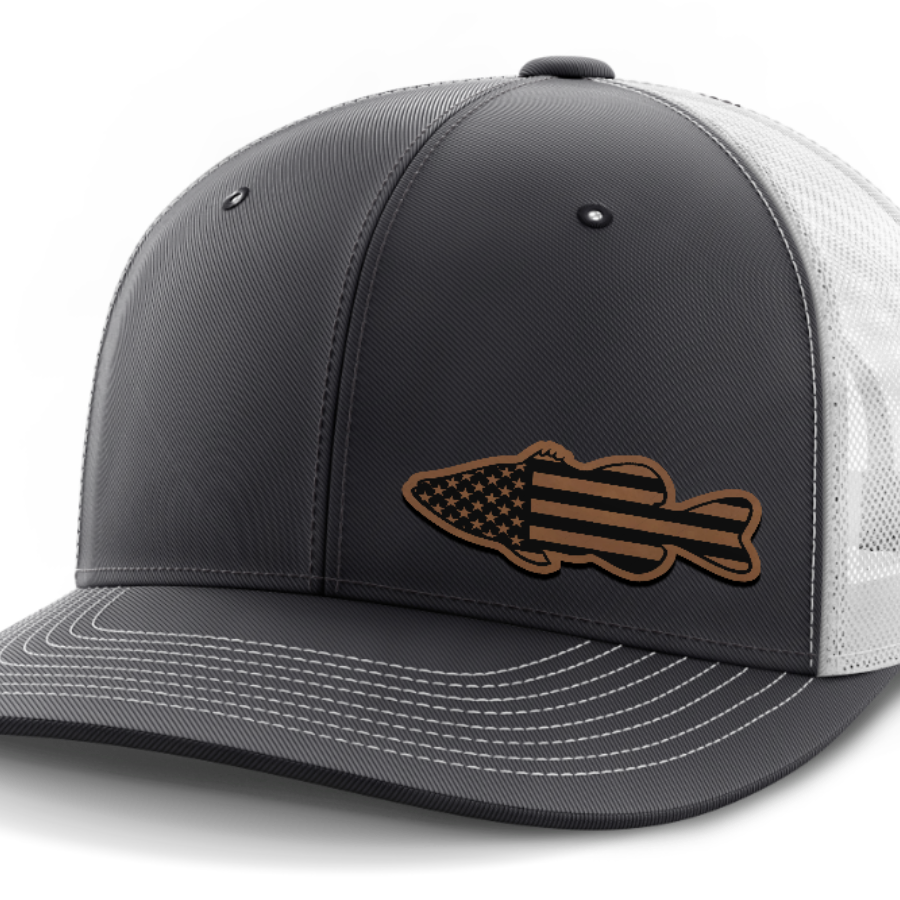 Bass Flag, Leather Patch Hat