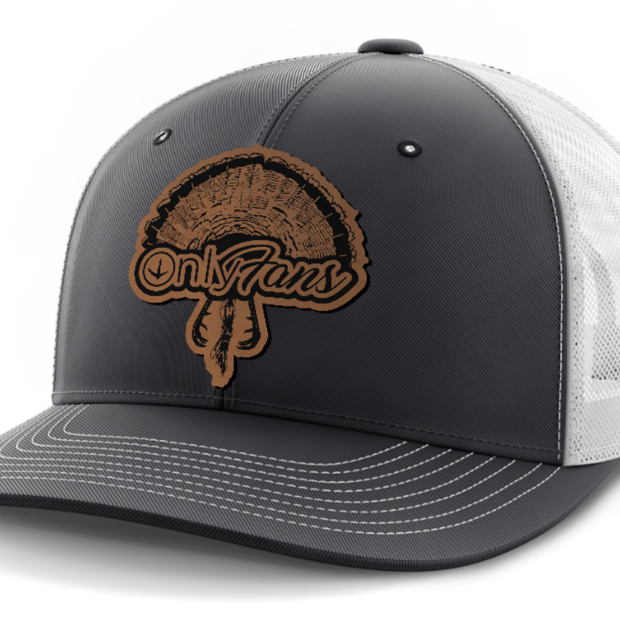 Only Fans, Turkey Hunting, Leather Patch Hat