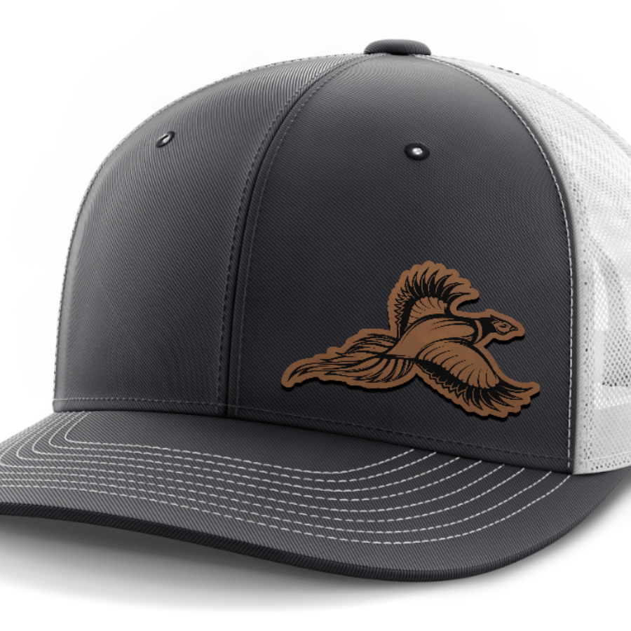 Pheasant Hunting, Leather Patch Hat