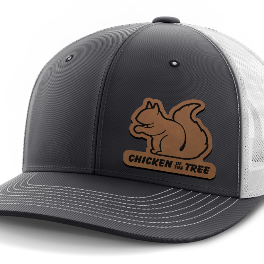 Chicken of the Tree, Squirrel Hunting, Leather Patch Hat