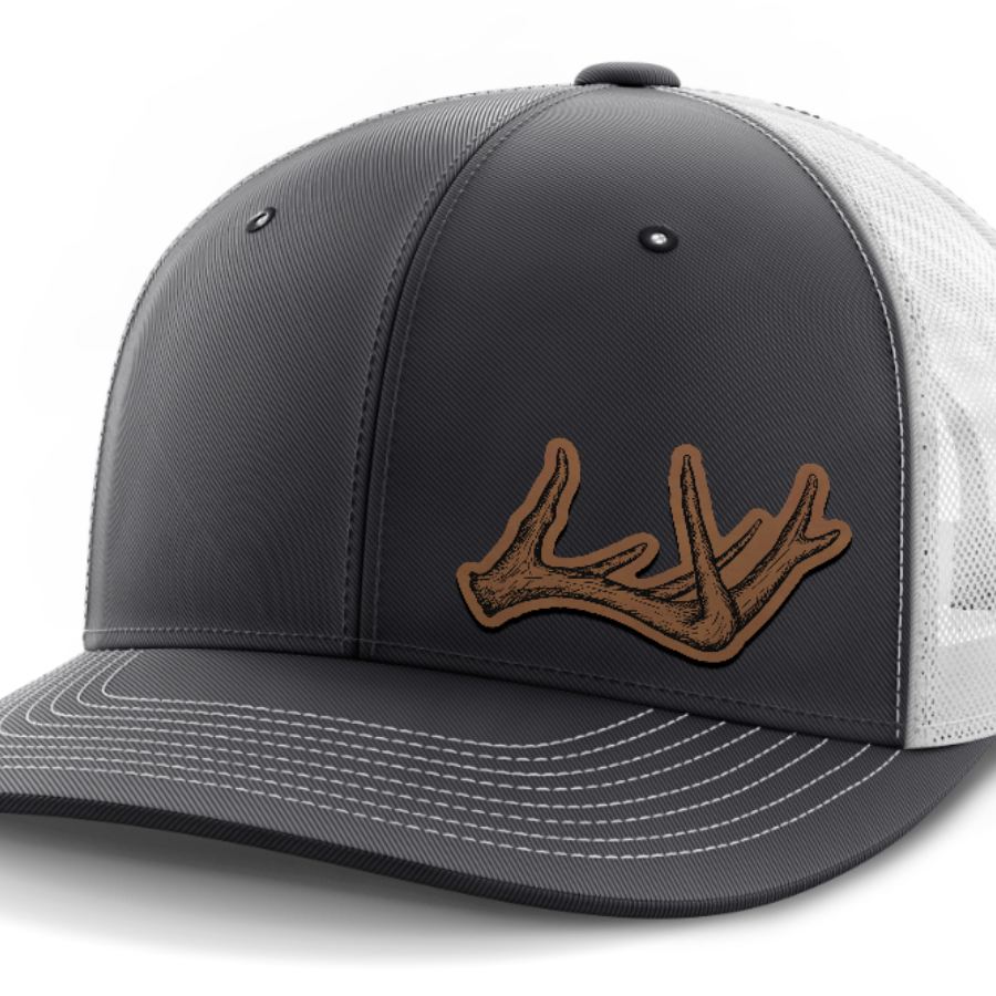 Antlers, Deer & Shed Hunting, Leather Patch Hat