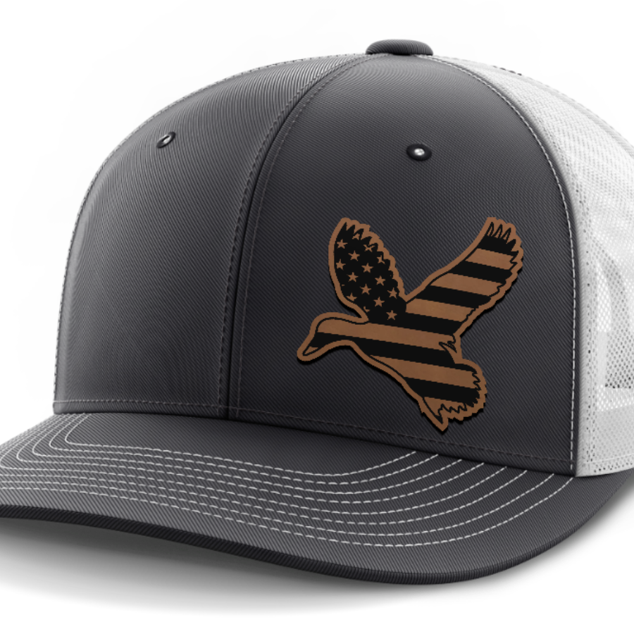 Duck Flag (left), Duck Hunting, Leather Patch Hat