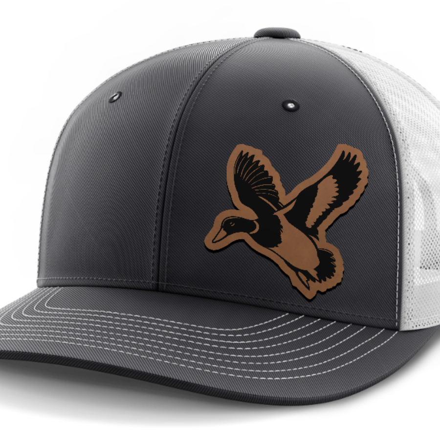 Mallard (left), Duck Hunting, Leather Patch Hat