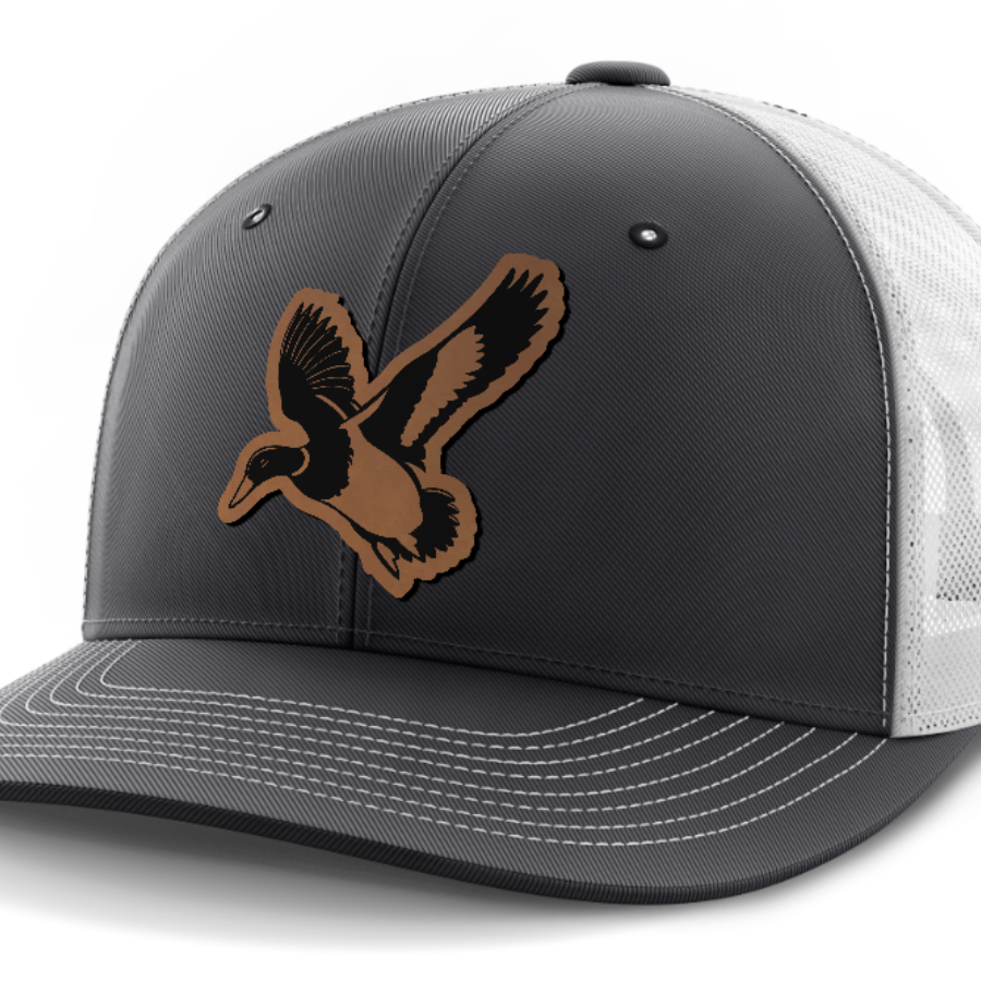 Mallard, Duck Hunting, Leather Patch Hat