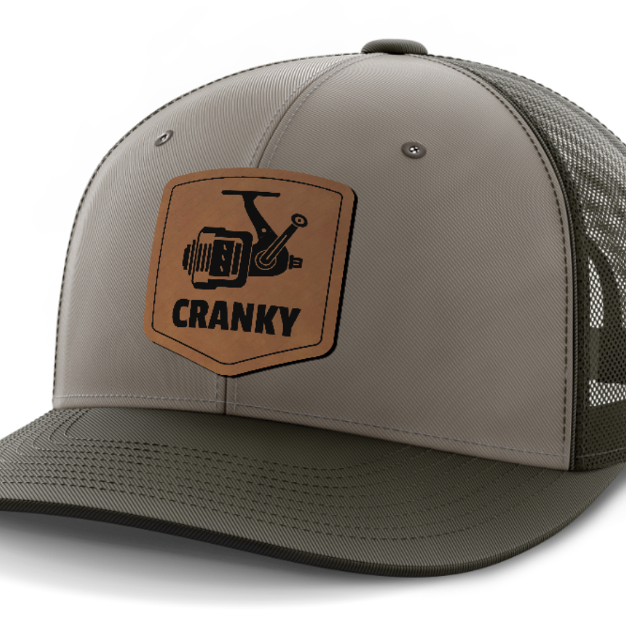 Cranky, Spinner, Leather Patch Hat