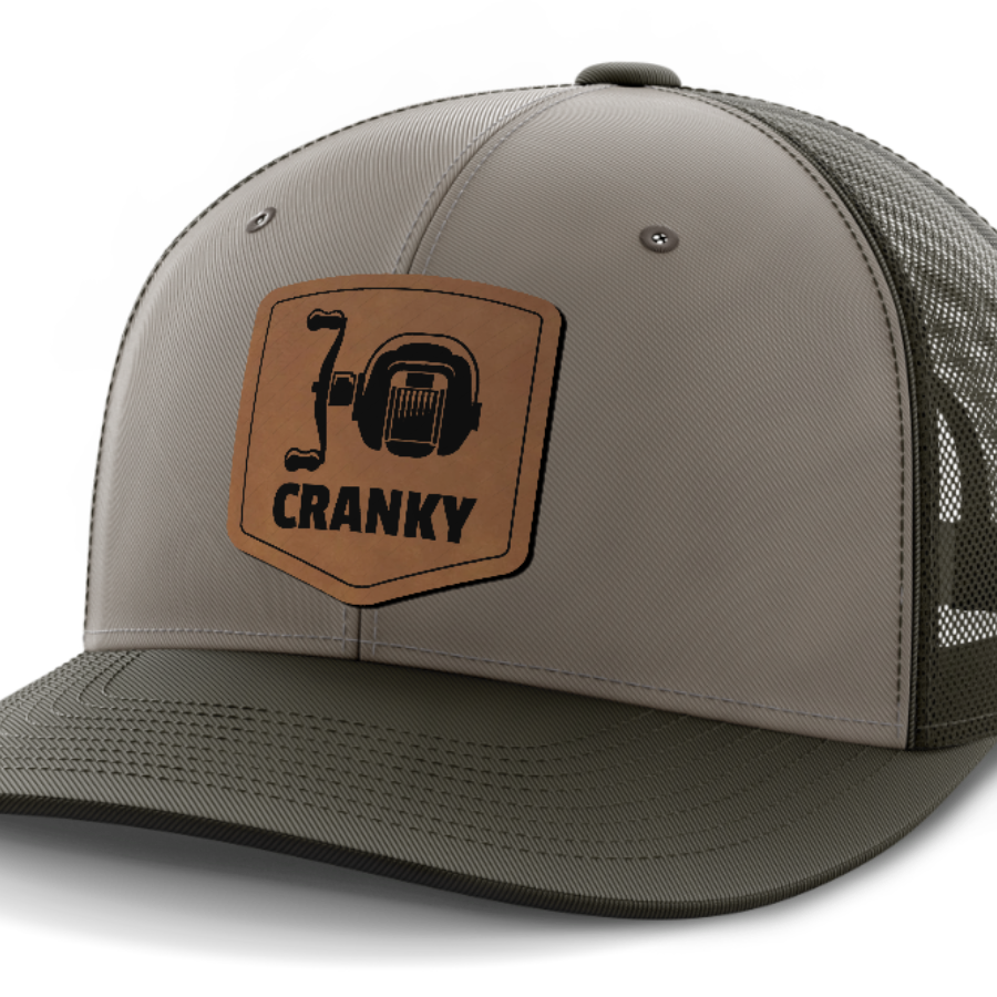 Cranky, Baitcaster, Leather Patch Hat