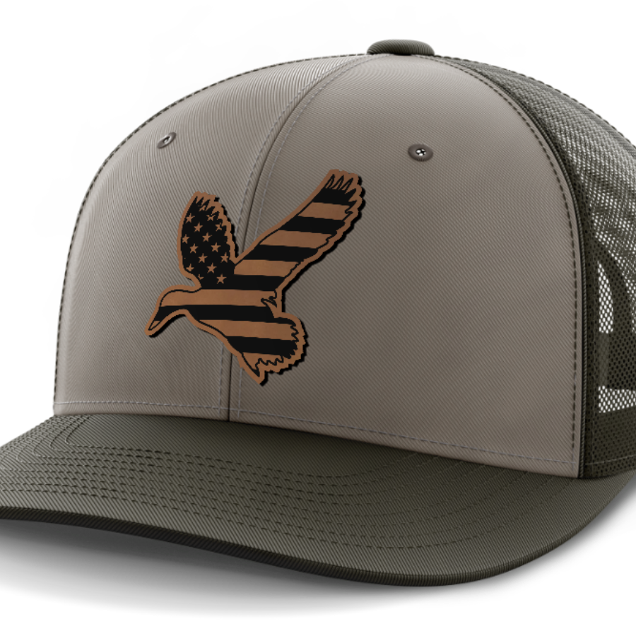 Duck Flag, Duck Hunting, Leather Patch Hat