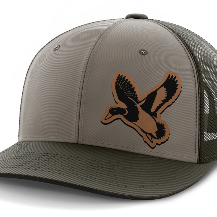 Mallard (left), Duck Hunting, Leather Patch Hat