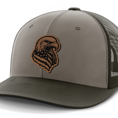 Eagle Flag, Leather Patch Hat