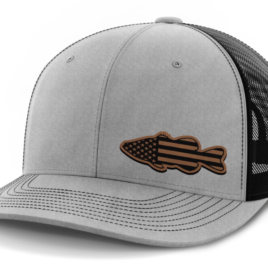 Bass Flag, Leather Patch Hat
