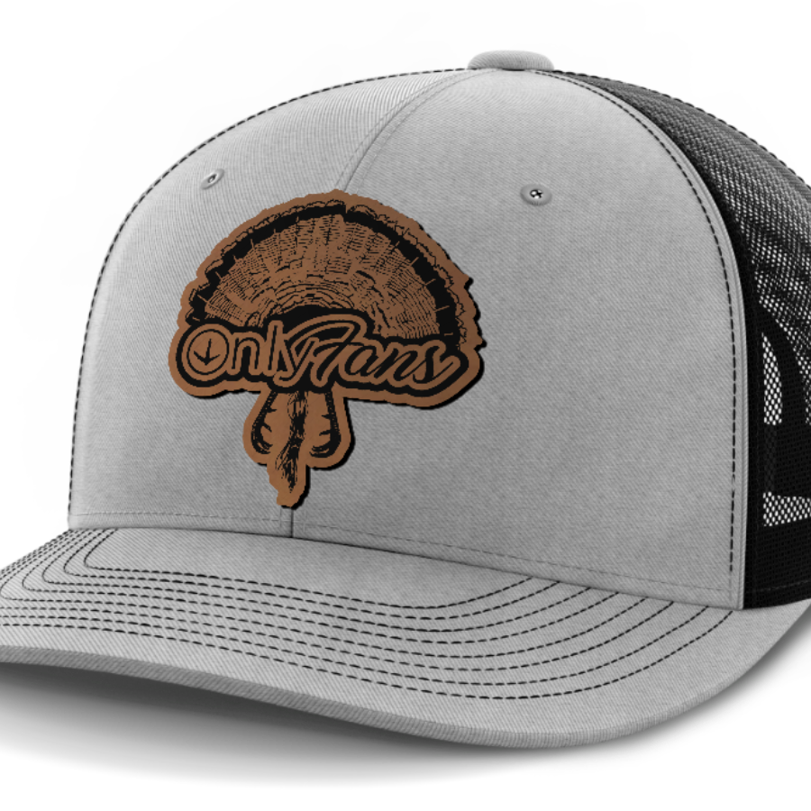 Only Fans, Turkey Hunting, Leather Patch Hat