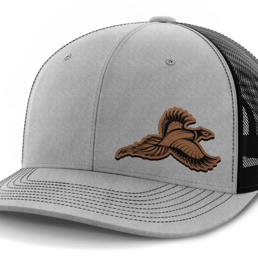 Pheasant Hunting, Leather Patch Hat