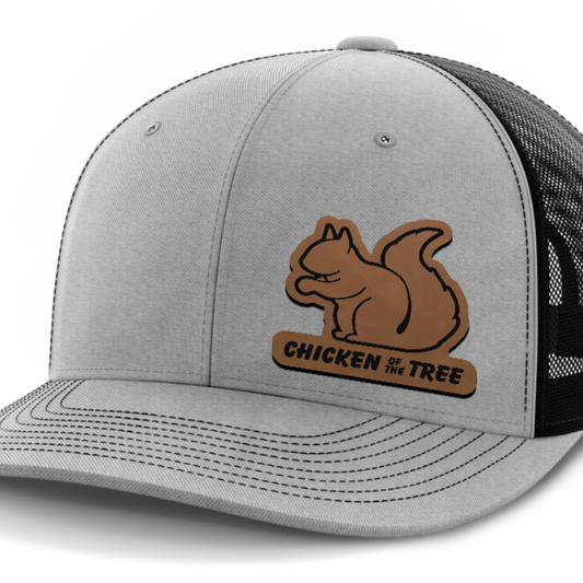 Chicken of the Tree, Squirrel Hunting, Leather Patch Hat
