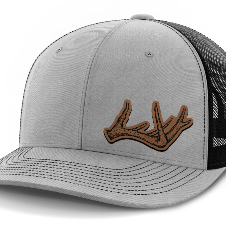 Antlers, Deer & Shed Hunting, Leather Patch Hat