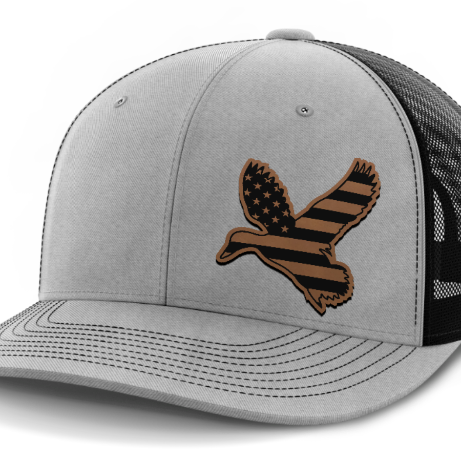 Duck Flag (left), Duck Hunting, Leather Patch Hat