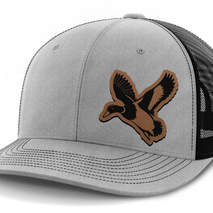 Mallard (left), Duck Hunting, Leather Patch Hat