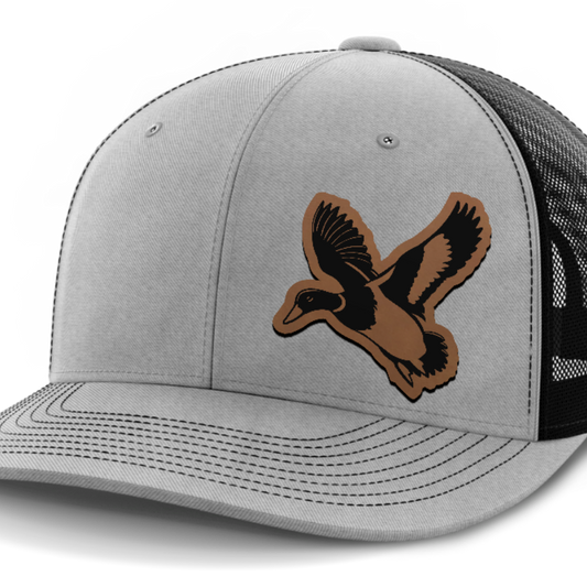 Mallard (left), Duck Hunting, Leather Patch Hat