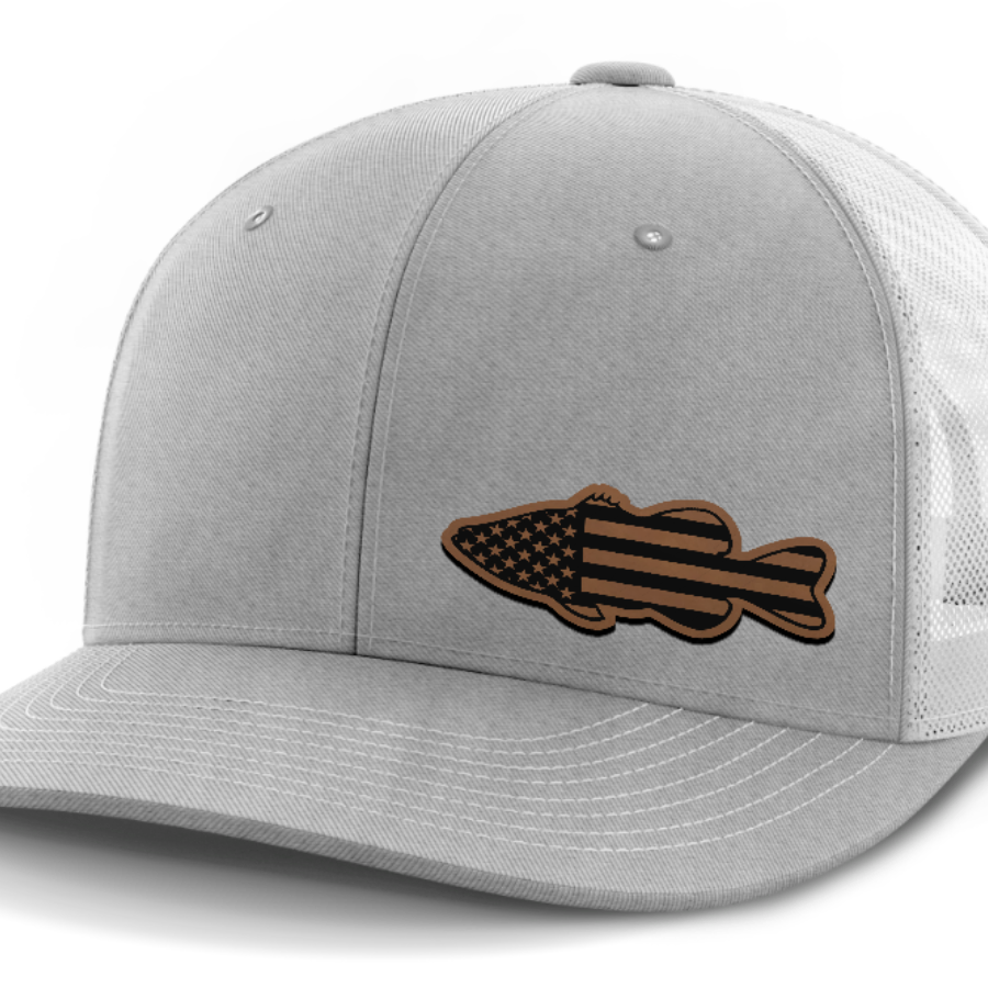 Bass Flag, Leather Patch Hat