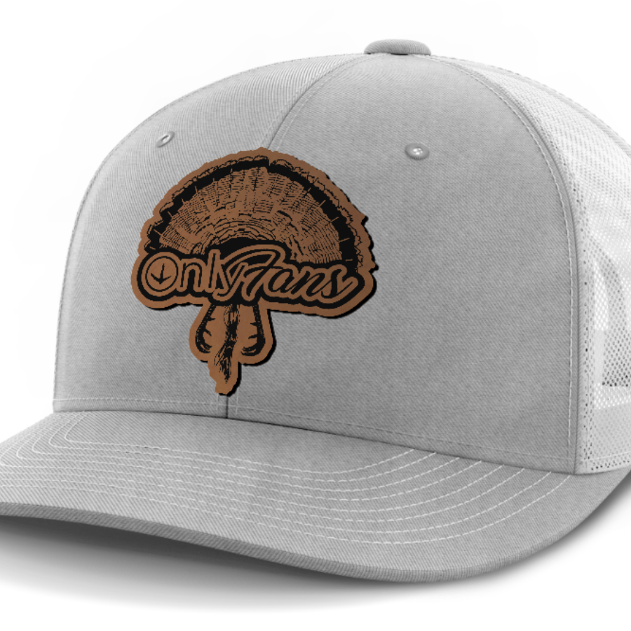 Only Fans, Turkey Hunting, Leather Patch Hat